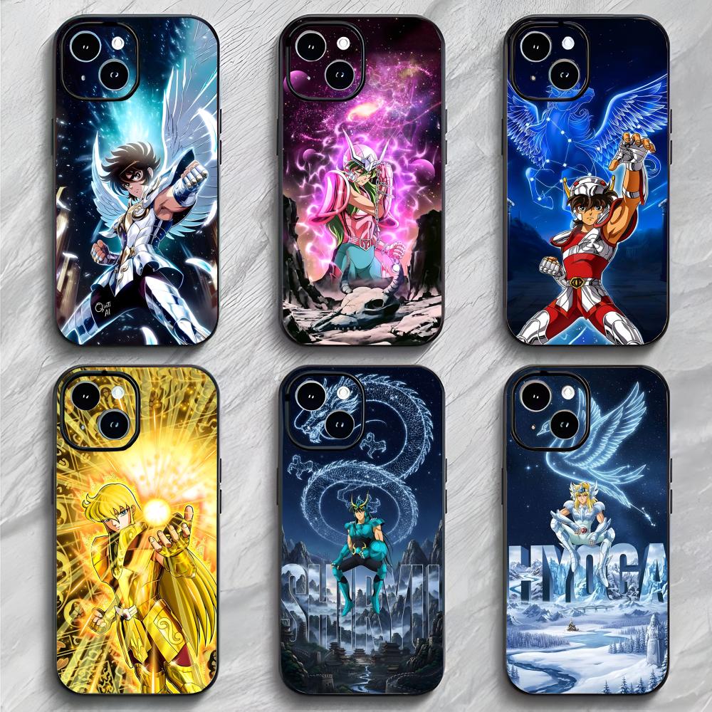 Classic Shonen Japanese Anime S-Saint Seiya Phone Case Phone Case Soft Packaging Lightweight For iPhone17 16 15 14 13ProMax