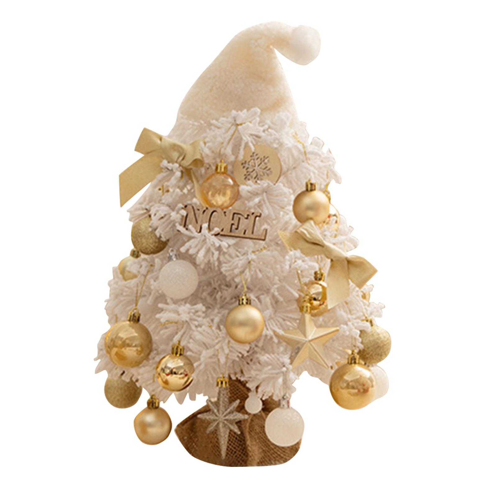 

Artificial Christmas Tree, Small Christmas Tree With Lights, Desktop Decoration Tree, Table Top Christmas Tree One Size белый