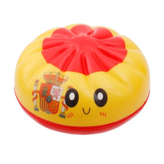 1/6Pcs Cartoon Dumpling Stress Relief Toy Anti-anxiety Flag Pattern Steamed Bun Squeeze Fidget Toy Hand Relaxation Decompression Gadget