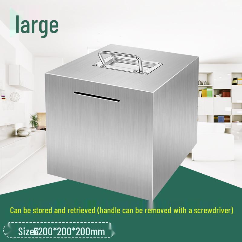 2026 Large Capacity Stainless Steel Piggy Bank for Adults - Secure Savings, Not for Kids