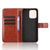 PU Leather Case for Oppo A6 Pro 4G/A6 Pro 5G/F31 5G Crazy Horse Texture Phone Wallet Cover with Strap