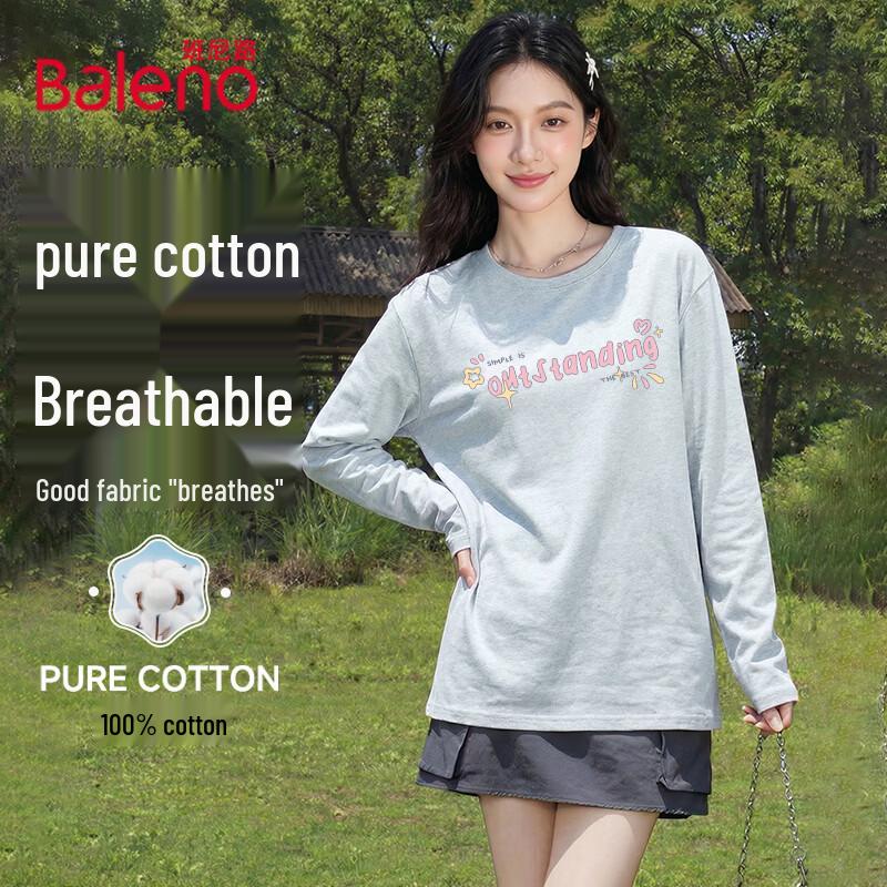 Baleno Women s 200g Heavy Cotton Long Sleeve T-shirt M