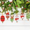 10/20Pcs Christmas Decor Diamond Painting Pendant Special-shaped Drill 5D DIY Hanging Ornament Spot Drill Cartoon Single Side