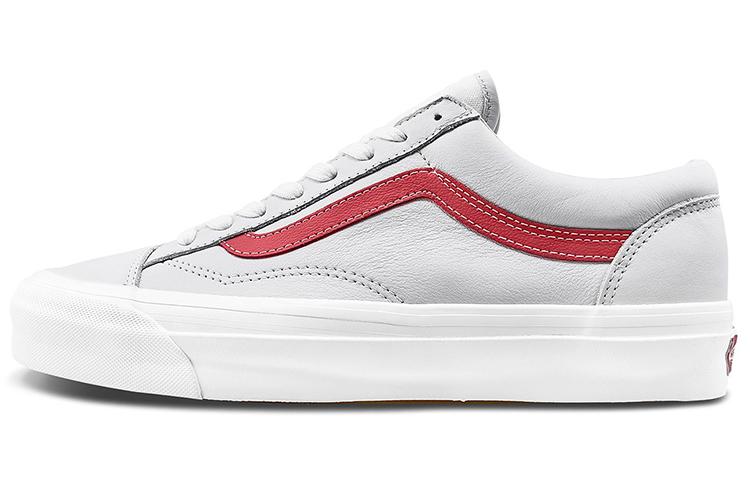 Vans OG Style 36 LX True White Red 35