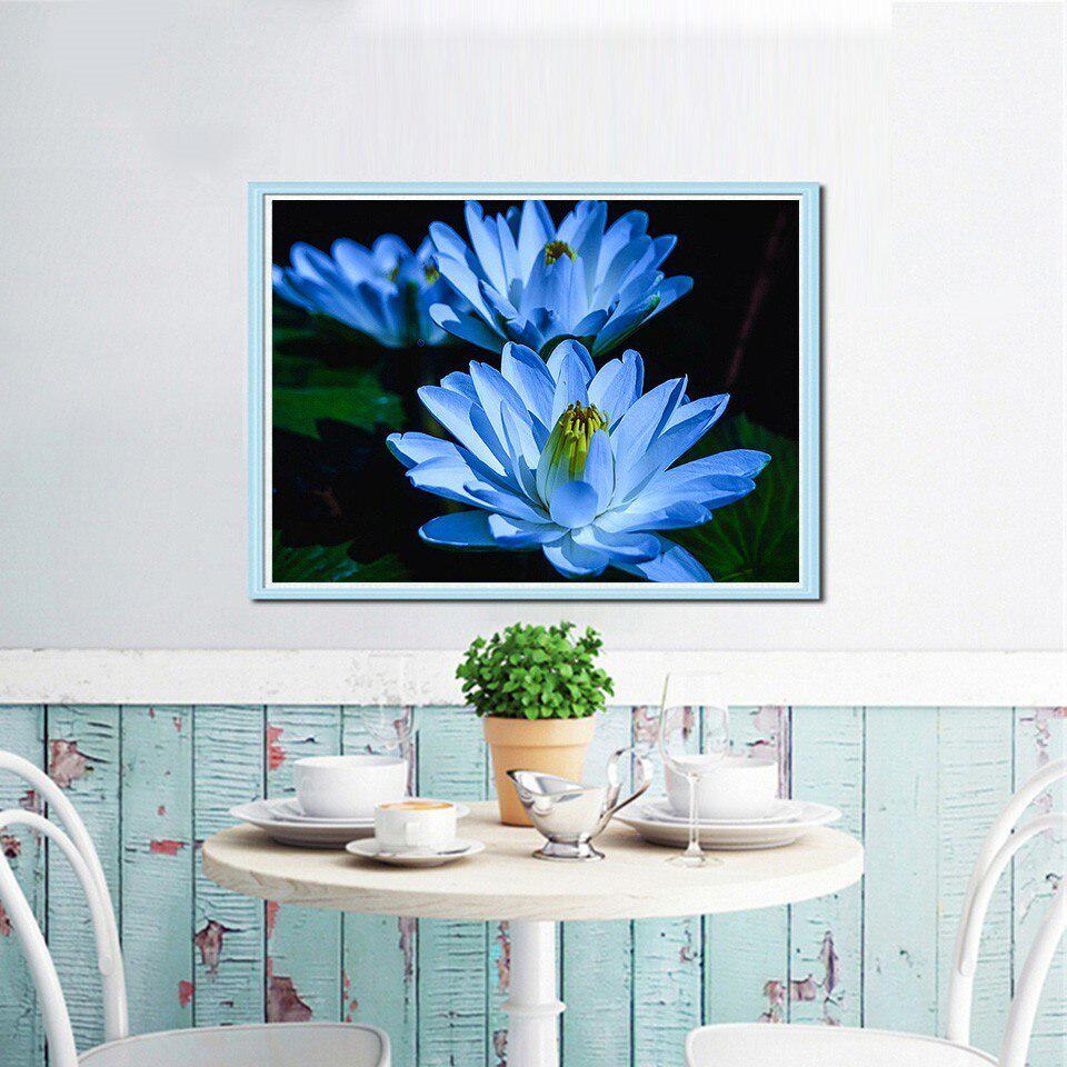 5D DIY Full Round Diamond Painting Flower Needlework Mosaic Diamond Embroidery Picture Of Rhinestone