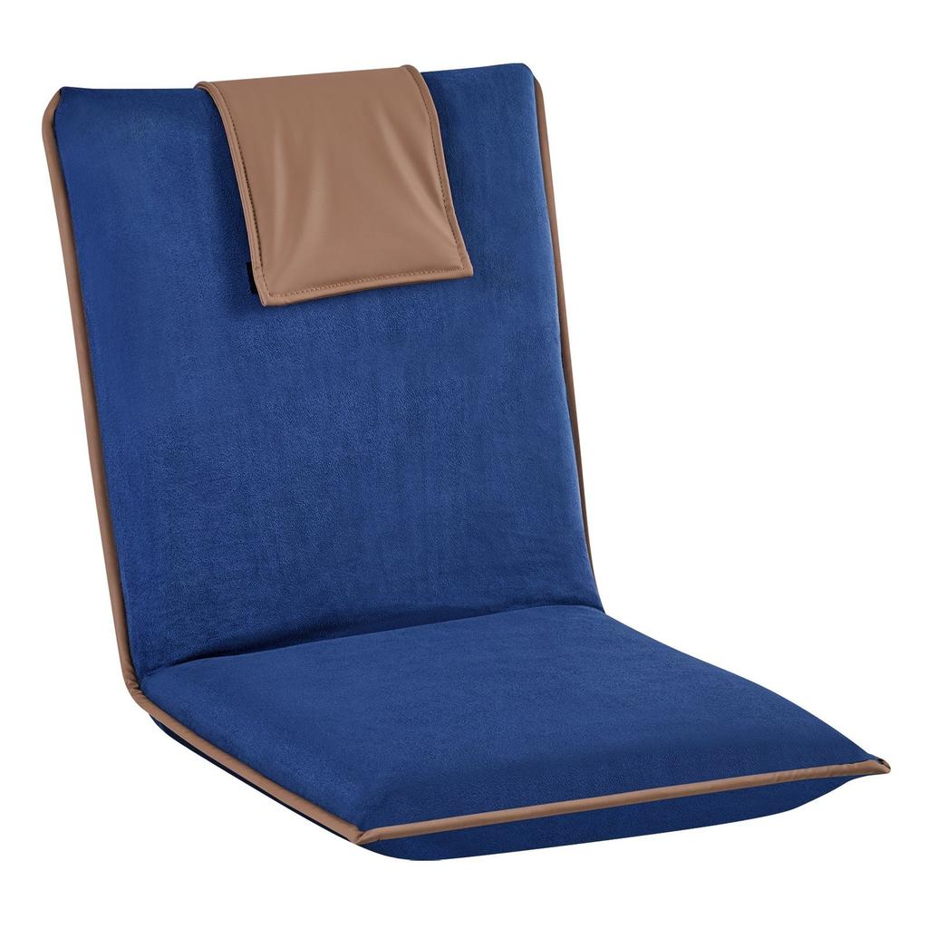 Floor Chair, 6 Adjustable Positions Folding Floor Gaming Chair with Back Support, Easy to Carry, Sturdy Metal Frame with Recycled Foam and Suede