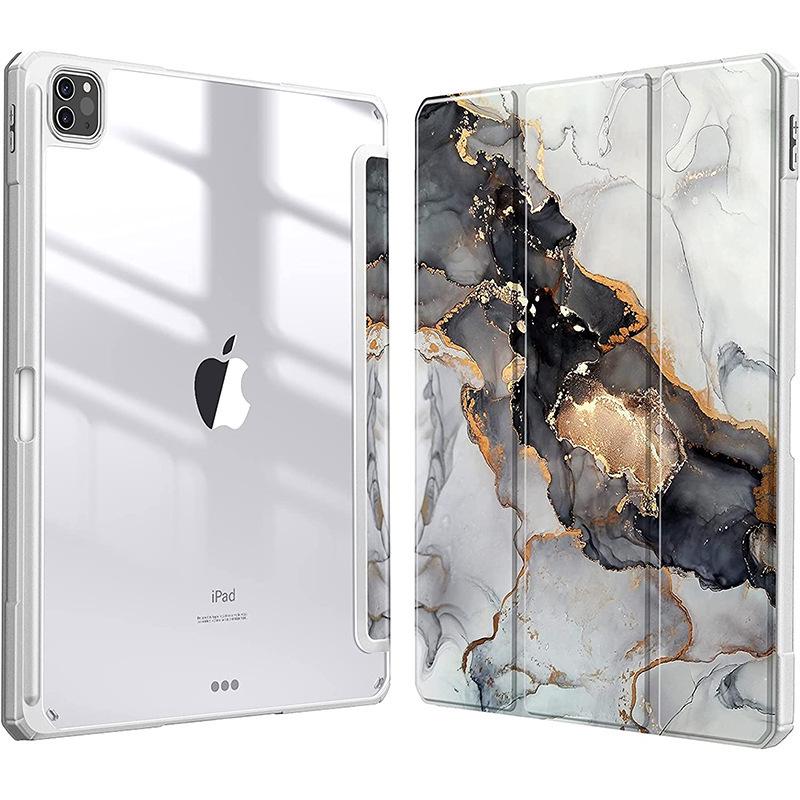 Compatible Acrylic Protective Case with Pen Slot for iPad 11 Air 4 & iPad Pro 13, M4 Leather Edition