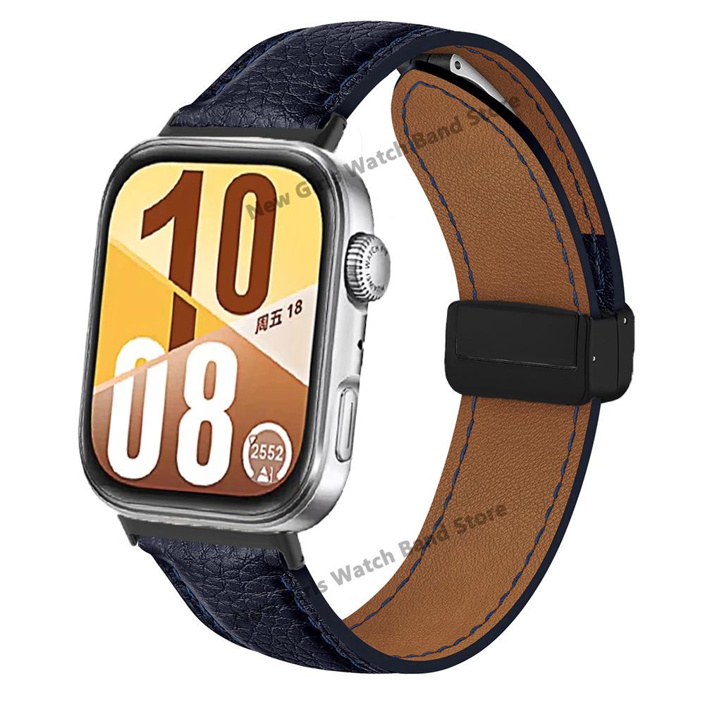 Skórzany Pasek do Huawe Watch Fit 4 Pro Bransoleta Correa Magnetyczne Zapięcie Opaska na Nadgarstek do Huawe Fit4 Fit3 Akcesoria Wymienny Pasek