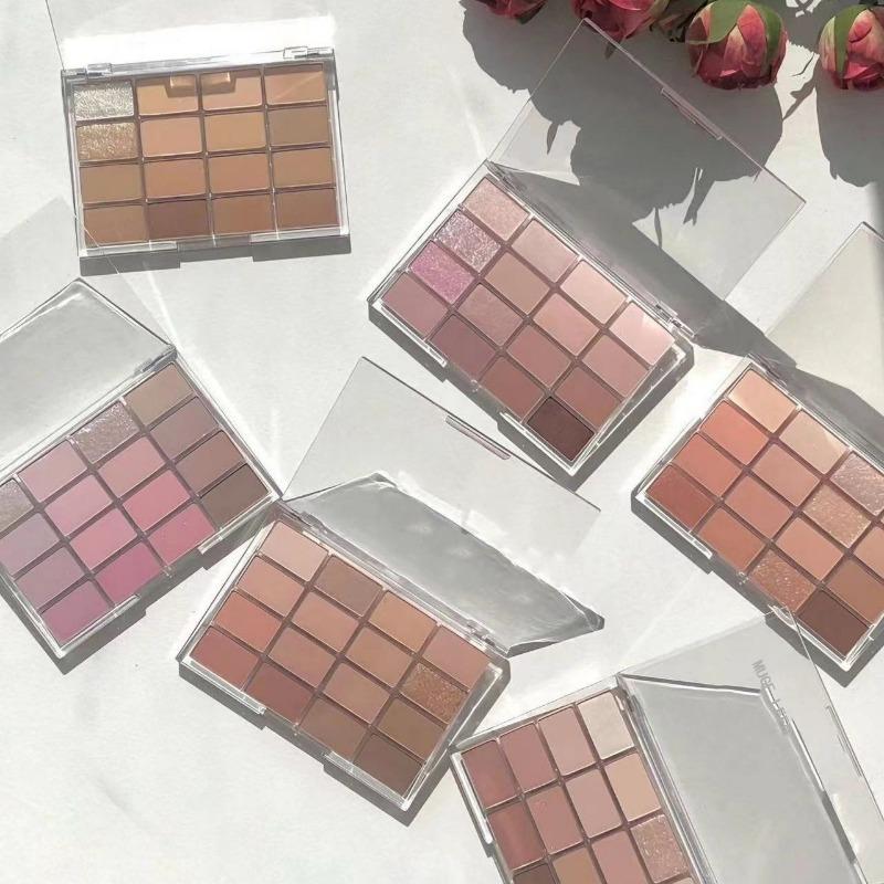 Sixteen Color Eyeshadow Pearlescent Matte Fine Glitter Low Saturation Earth Tone Daily Korean Palette Eyes Makeup