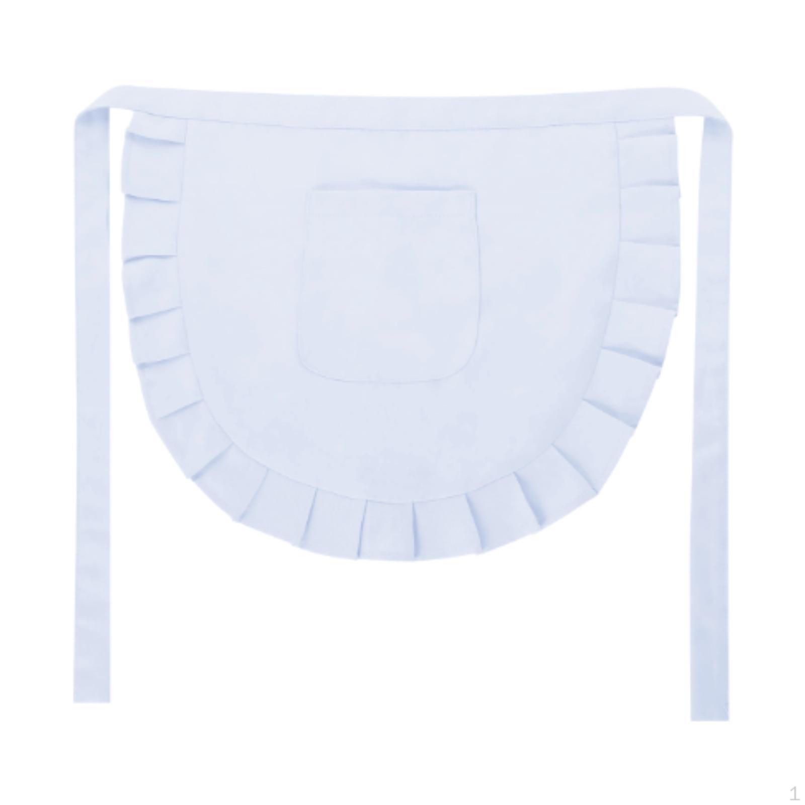 

Фартук для косплея для девочек, классический обтягивающий костюм для вечеринки на Хэллоуин, аксессуар для детей, горничная, половина детей белый