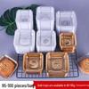 Golden Mooncake Blister Packaging: Salted Egg Yolk Pastry Tray with Mung Bean Cake Blister Box.