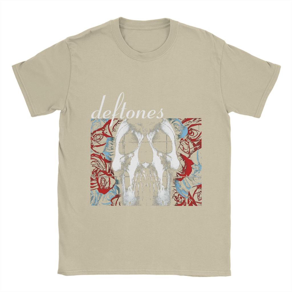 D-Deftones  Men T Shirt  Funny Tee Shirt Short Sleeve Round Collar T-Shirt Pure Cotton 6XL Clothes