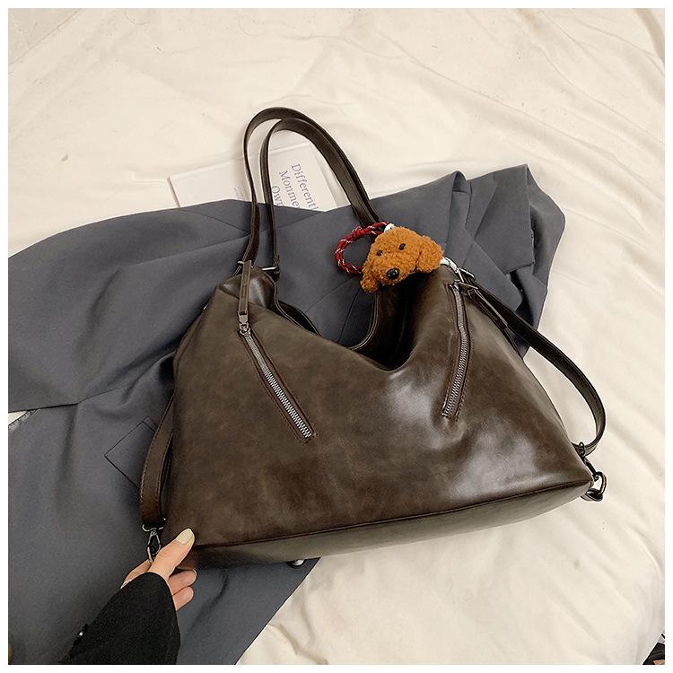 Maillard Retro Backpack Bag Women's Autumn 2025 New Trendy Fashion Korean Tote Bag Casual Large Capacity Bag