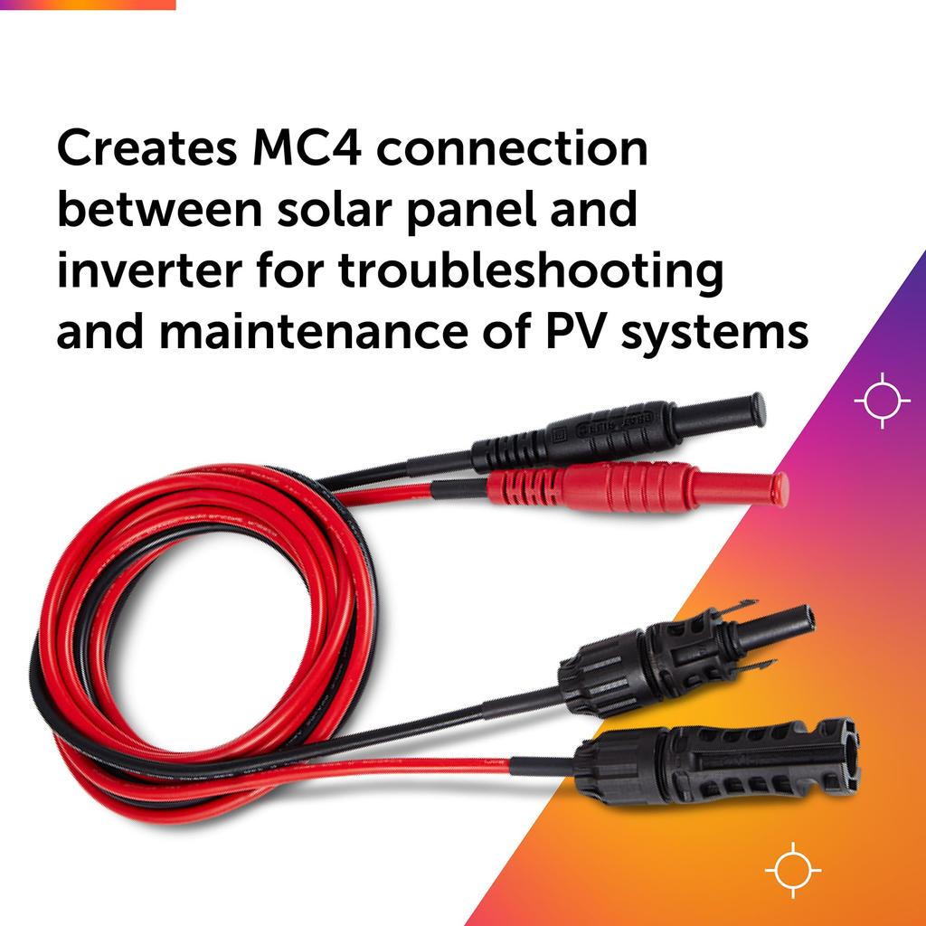 FLIR TA90 - Dual Male/Female MC4 Test Leads with Banana Plugs