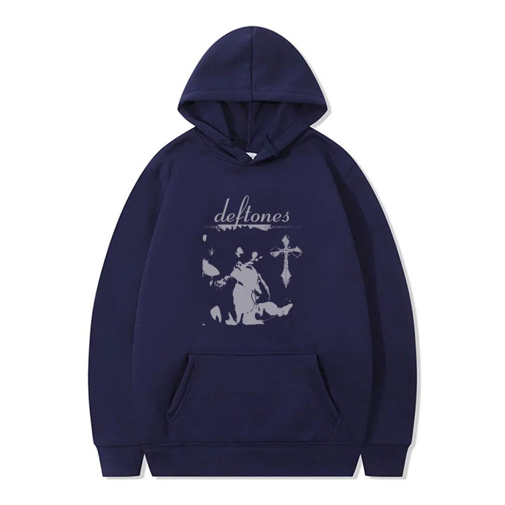 Rock Band Deftones Saturday Night Wrist Hoodie Men's Alternative Heavy Metal Streetwear Male Fashion Oversized Pullover Hoodies