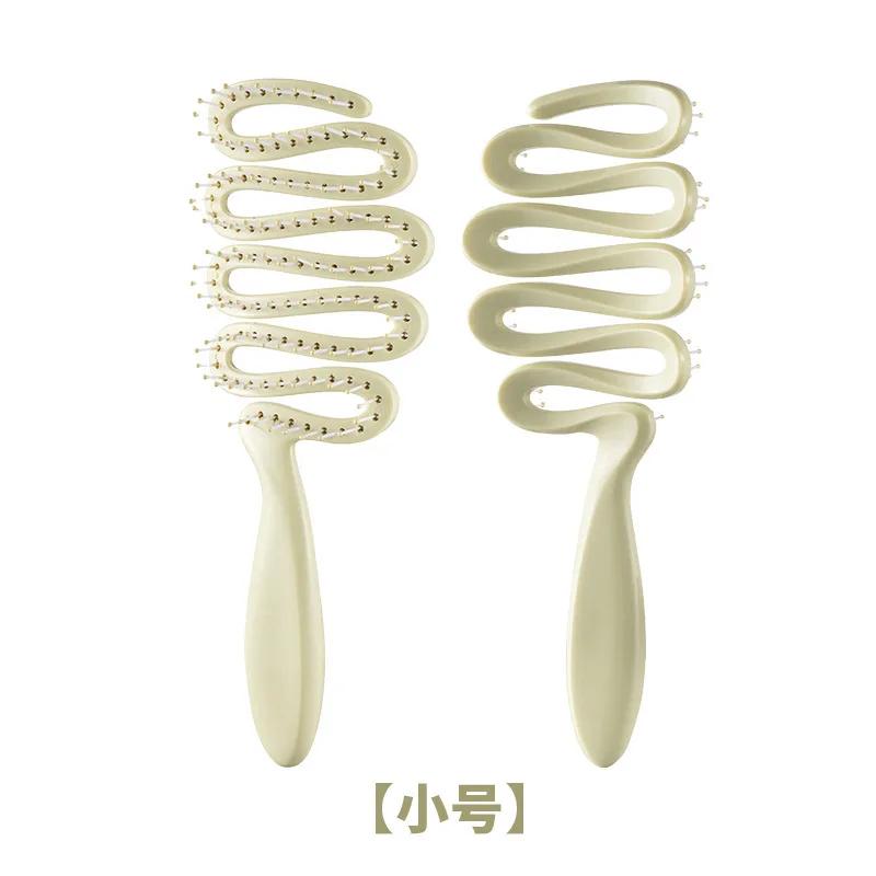 

Расческа для очищения кожи головы 1 шт. полая большая изогнутая для женщин - Расческа для укладки кожи головы для придания объема (Маленький и Большой размеры) -Щетка для волос