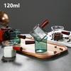 120Ml Wood Handle Glass Espresso Measuring Cup Coffee Extraction Cup With Scale High Temperature Resistance Milk Jug Measure Mug