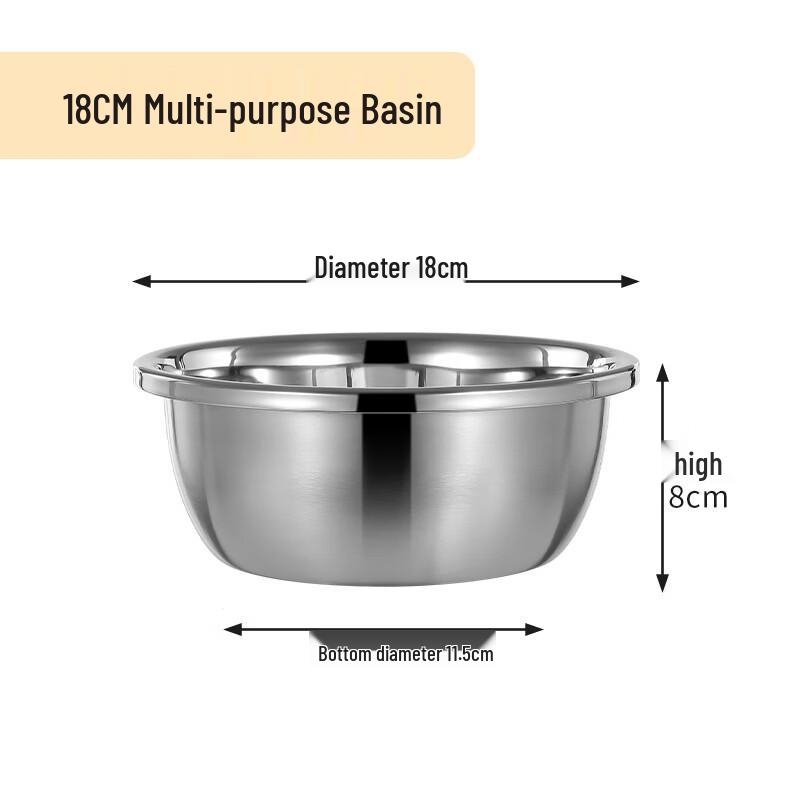 

Ruhan Набор из 4 многоцелевых кухонных мисок 18 см
