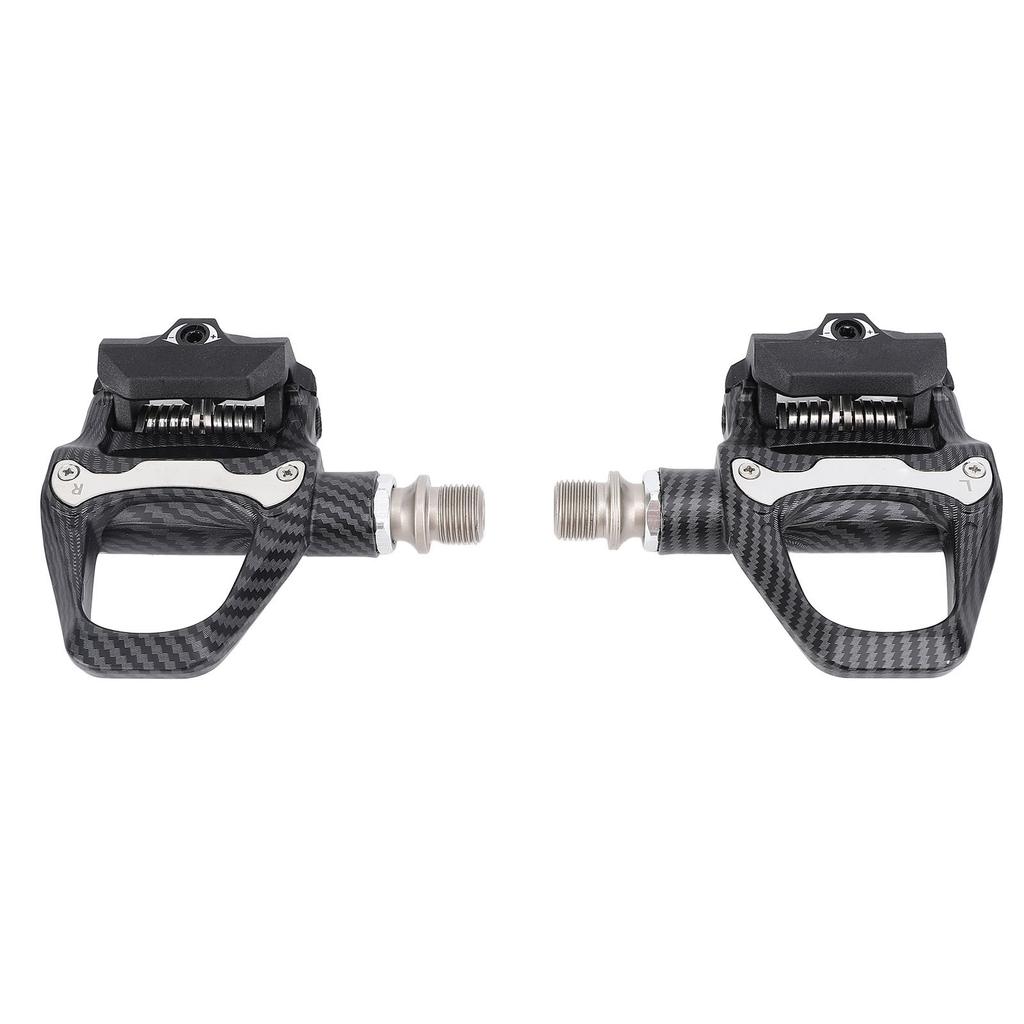 Road Bike Pedals Clipless Self Locking Lightweight Aluminum Alloy with Cleats Locking Disc for SPD‑SL System