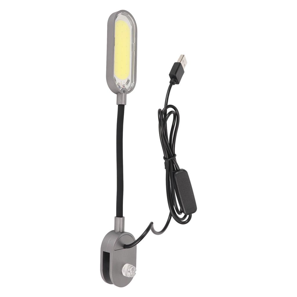 Clip On Aquarium Light Full Spectrum 360 Degree Rotation 3W USB Fish Tank Lamp for Freshwater Tank