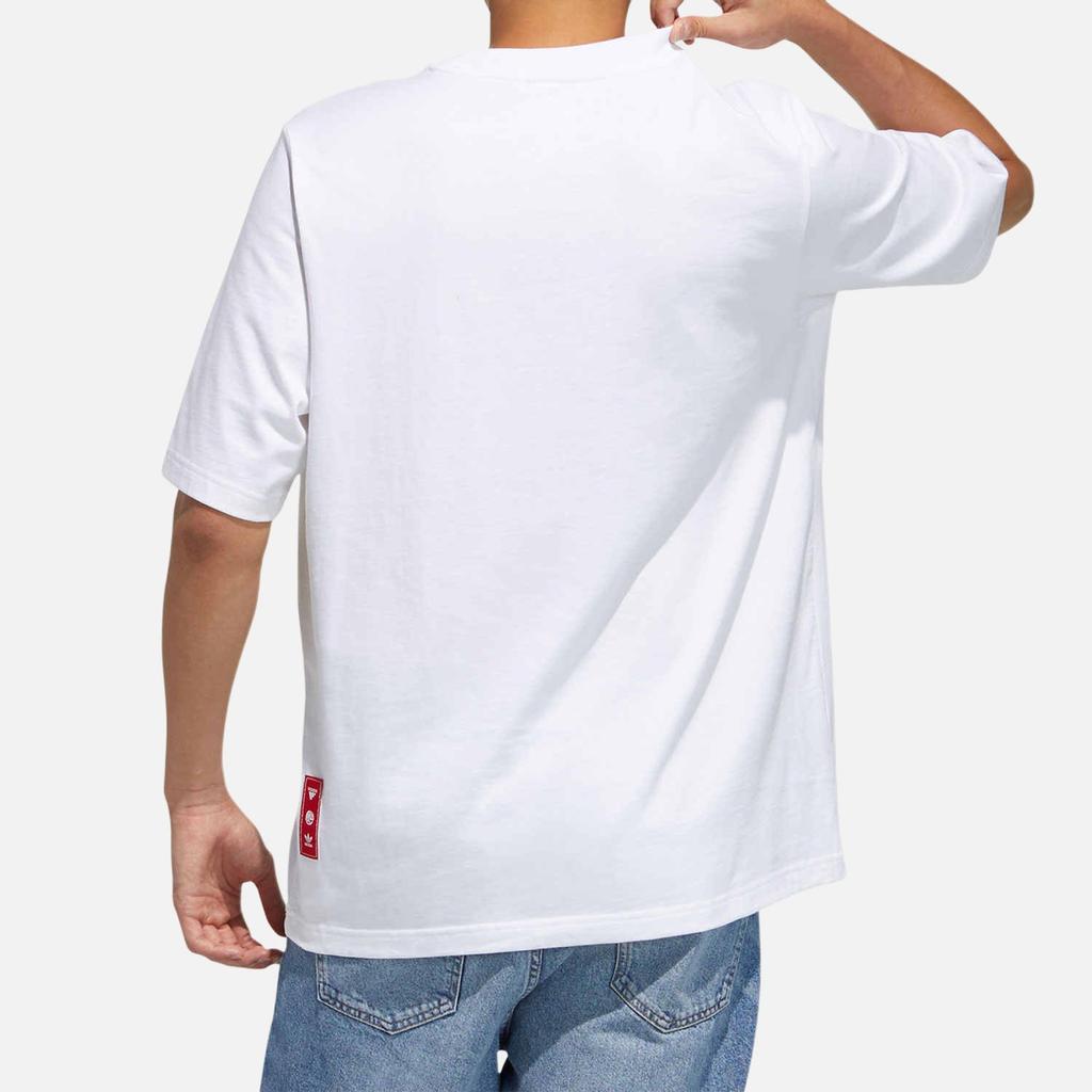 Adidas Originals Cny Graphic Tee With Printed Logo Men Tops White GN5449