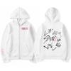 Unisex Harajuku Stray Kids Maxident Print Zip-Up Hoodie, Hip-Hop Y2K Style