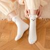 Women Winter Warm Fluffy Socks Home Floor Sleep Kawaii 3D Bear Cute Animal Thick Fleece Fuzzy Sock Japanese Fashion Korean Style