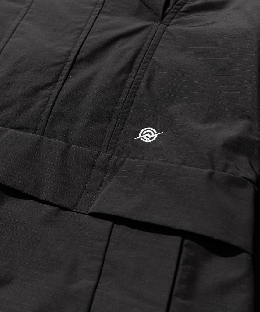 Kalapatthar Nylon Rib Pullover Jacket - Black