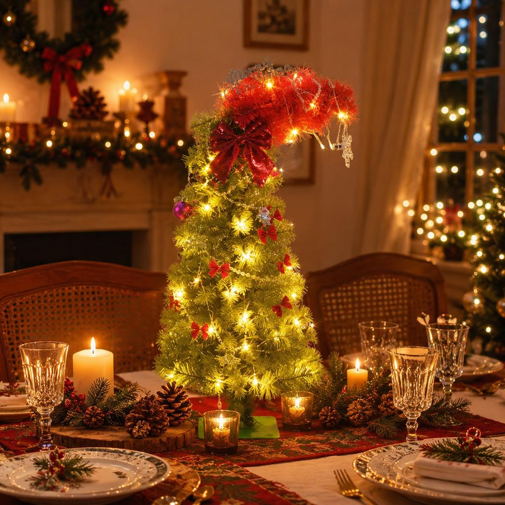 High Density Artificial Tree with Lights, Branch Design for Holiday Decoration