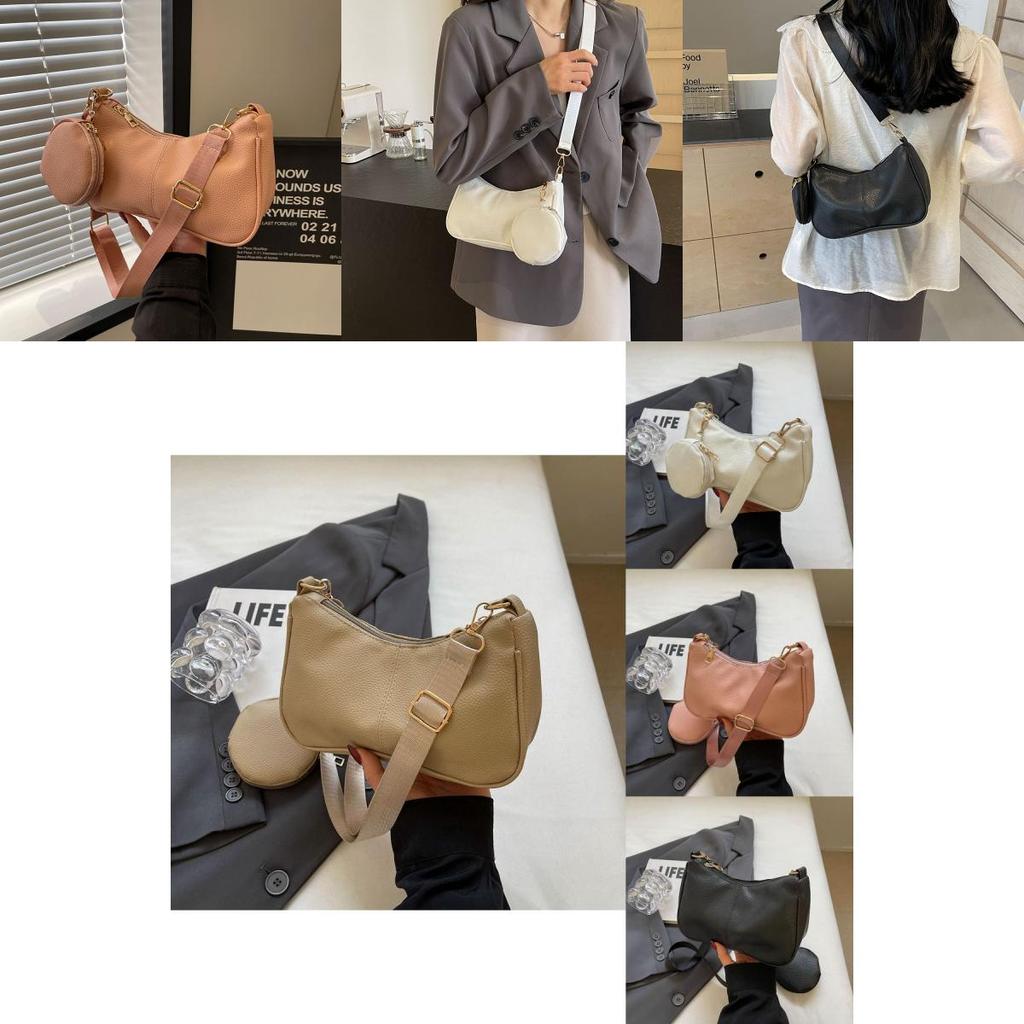 Trendy 2024 Korean Style Crossbody Bag For Women With Coin Purse In Black