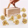 Elegant 4 Pcs Hotel Napkin Rings Metal Petal Napkin Buckle Wedding Tableware Delicate Mouth Cloth Ring for Fine Dining