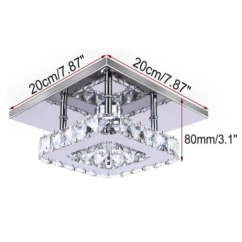 Modern crystal led chandeliers lighting 12W led lamps Living room bedroom crystal Chandelier led lustre Chandelier lamps