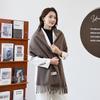 Cashmere Scarf Shawl High End New Wool Scarf Women's Winter Thickened Solid Color Scarf for Men