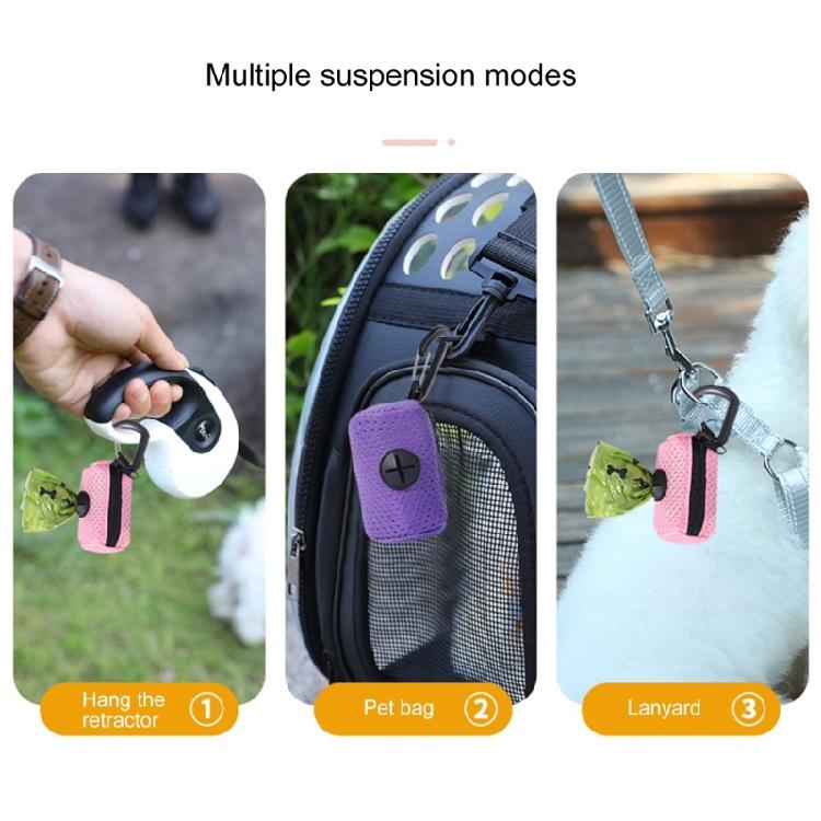Pet Poop Bag Dispenser with LeashHook Pet Outdoor Activity Poop Bag Holder