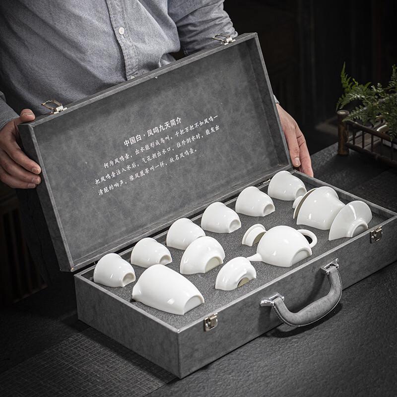 Chinese White Porcelain Gongfu Tea Set