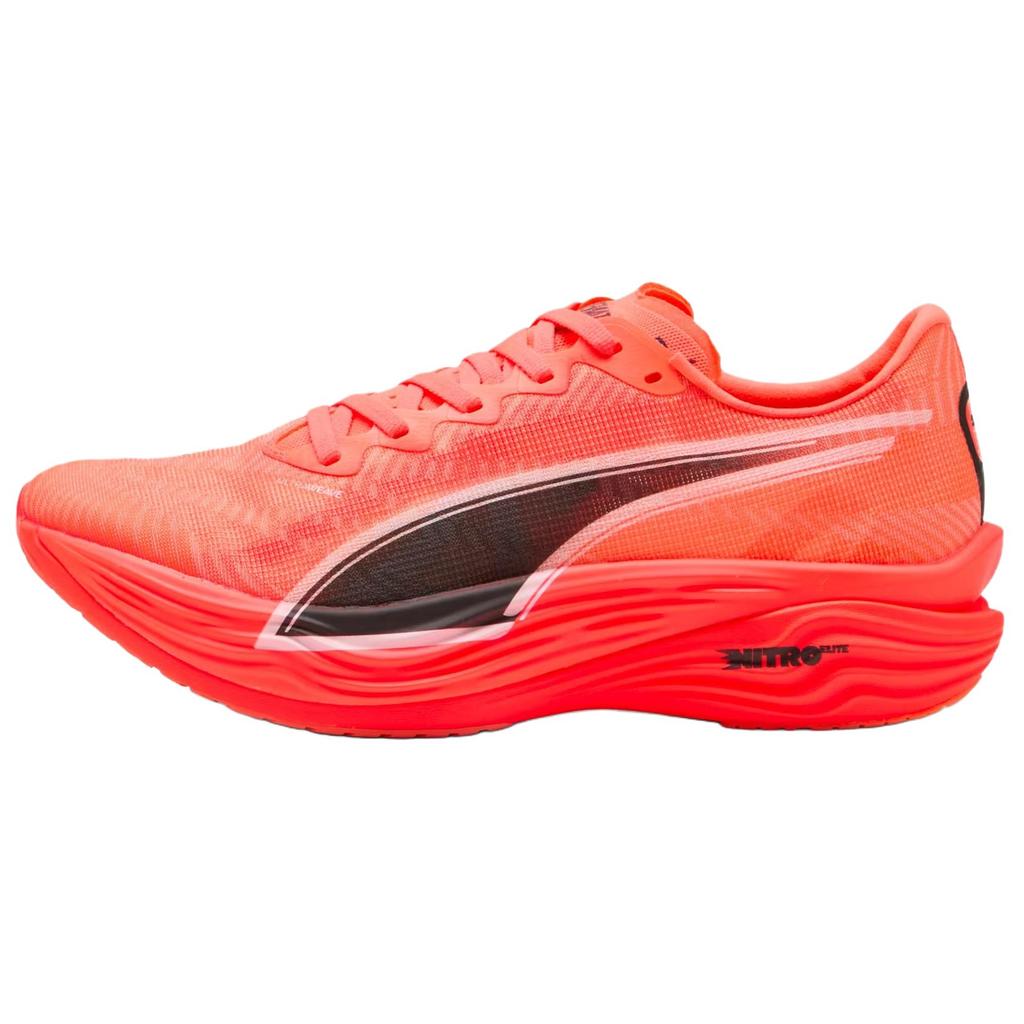 Puma Deviate Nitro Elite 3 Glødende Rød Herre Sneakers Svart 309809-06