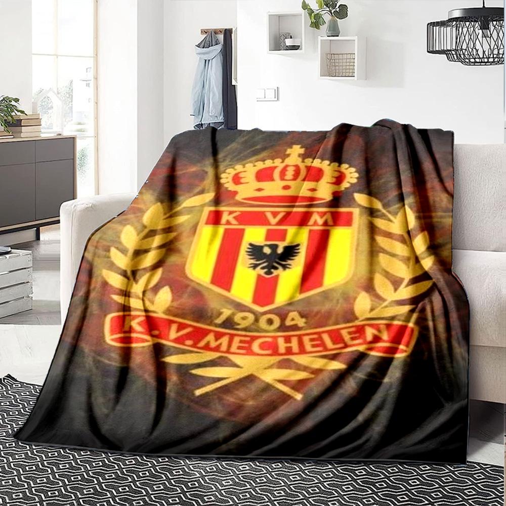KV Mechelen Print Flannel Blanket High Quality Warm Comfortable Cover for All Seasons Perfect for Gifts Home Decor