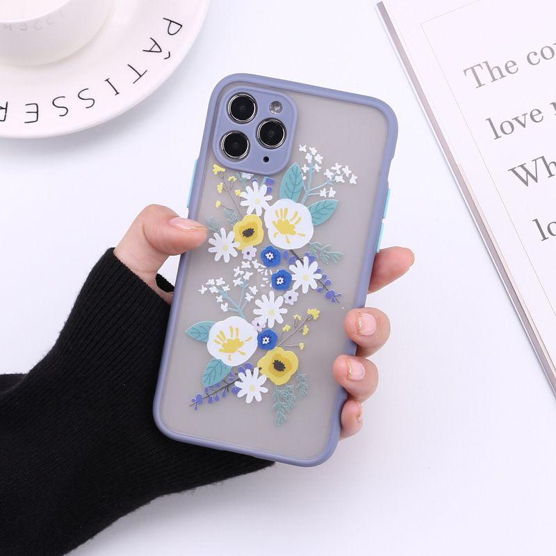 

Lavender Floret Iphone13 Promax Case Soft Silicon Transparent Back Cover Matte Anti-skid Protection Blue1,Iphon13