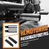 HCmotorku Motorcycle Passenger Foot Pegs Rear Male Mount Footrest Harley Softail Breakout FXBRS Street