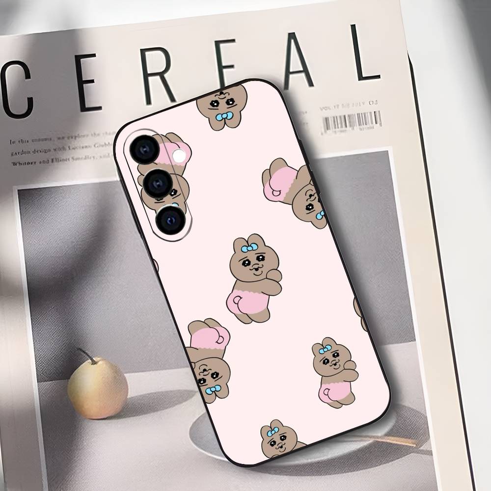 Cartoon O-Opanchu Usagi Phone Case For Samsung Galaxy A73,A72,A71,A70,A53,A52,A51,Soft Silicone Black Cover