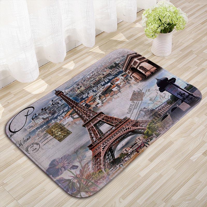 Building Tower Kitchen Floor Mat Bedroom Non-slip Carpet Household Door Mat Entry Floor