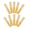 M MBAT 10pcs Bb Clarinet Reeds Portable Wood Color Reeds Clarinet Replaceable Parts Spare Parts Woodwind Parts & Accessories