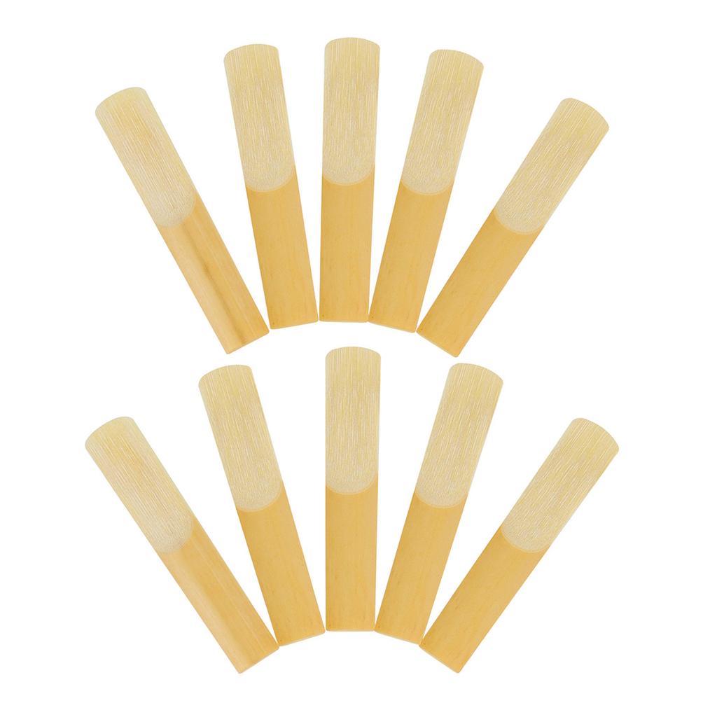 M MBAT 10pcs Bb Clarinet Reeds Portable Wood Color Reeds Clarinet Replaceable Parts Spare Parts Woodwind Parts & Accessories