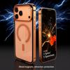 For IPhone 17 Pro High-End Metal Frame Phone Case, 17 Promax Magsafe Magnetic Charging HD Backplate Phone Protection Cases
