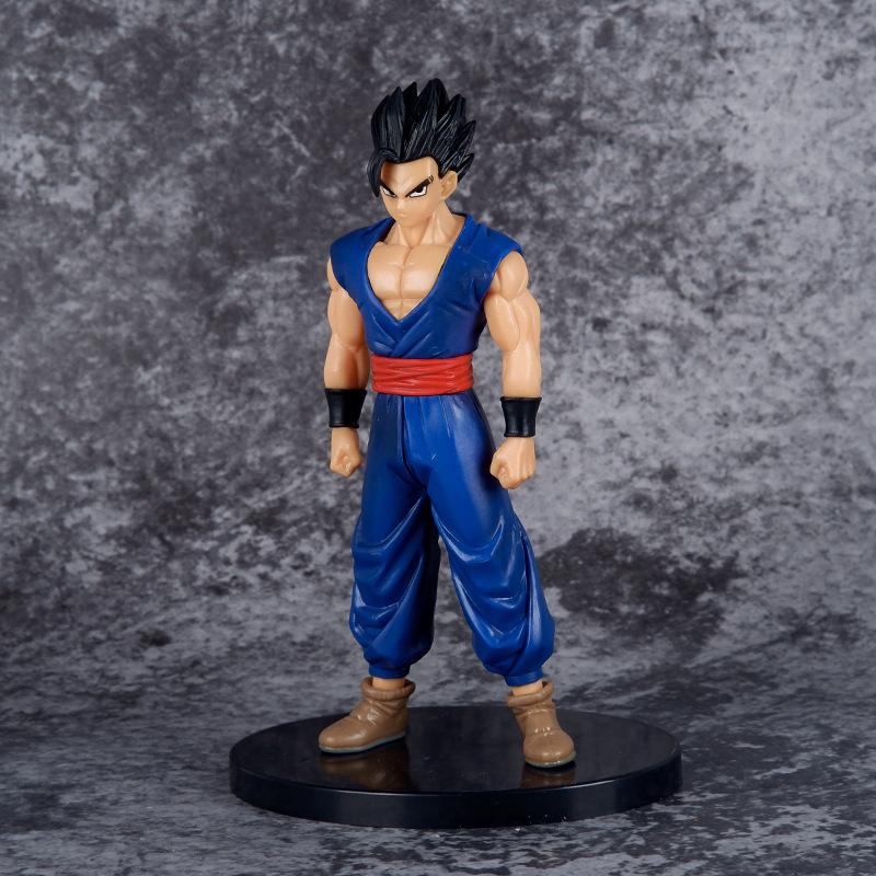 Anime Dragon Ball Z 18cm Figure Gohan Theatrical Version Super Saiyan Action Model Standing Posture Scene Collectible Kid Gifts