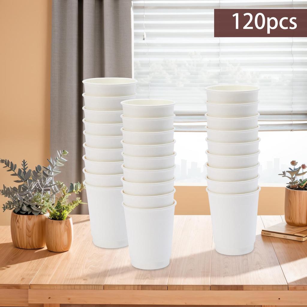 Disposable Coffee Cups Beverage Paper Cup and Cold No Leakage Eco Friendly for Water Milk