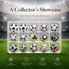 KNK Mini Football Design Evolution Collection Set 1970-2026 Historical Tournament Inspired Soccer Ball Mini Soccer Fans, Sports Enthusiasts