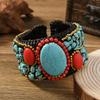Heavy industry woven natural stone bracelet Bohemian retro exotic female personality Tibetan bracelet accessories