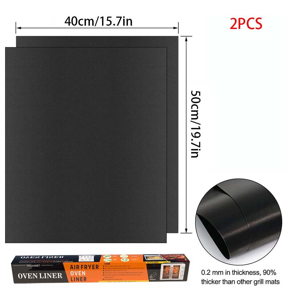 60*40cm Non-stick BBQ Grill Mat Baking Mat Barbecue Tool Cooking Grilling Sheet Heat Resistance Easily Cleaned Kitchen BBQ Tool