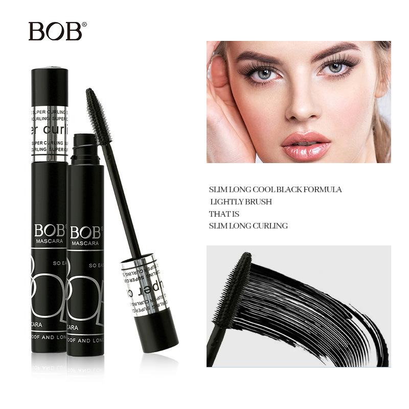 BOB Schlanke Mascara wasserfest und wischfest dichte Schwünge langanhaltend natürlicher täglicher Wimpern-Basis-Make-up